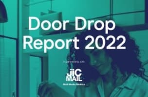 This is an image of the front cover from the DMA 2022 Door Drop Report. 